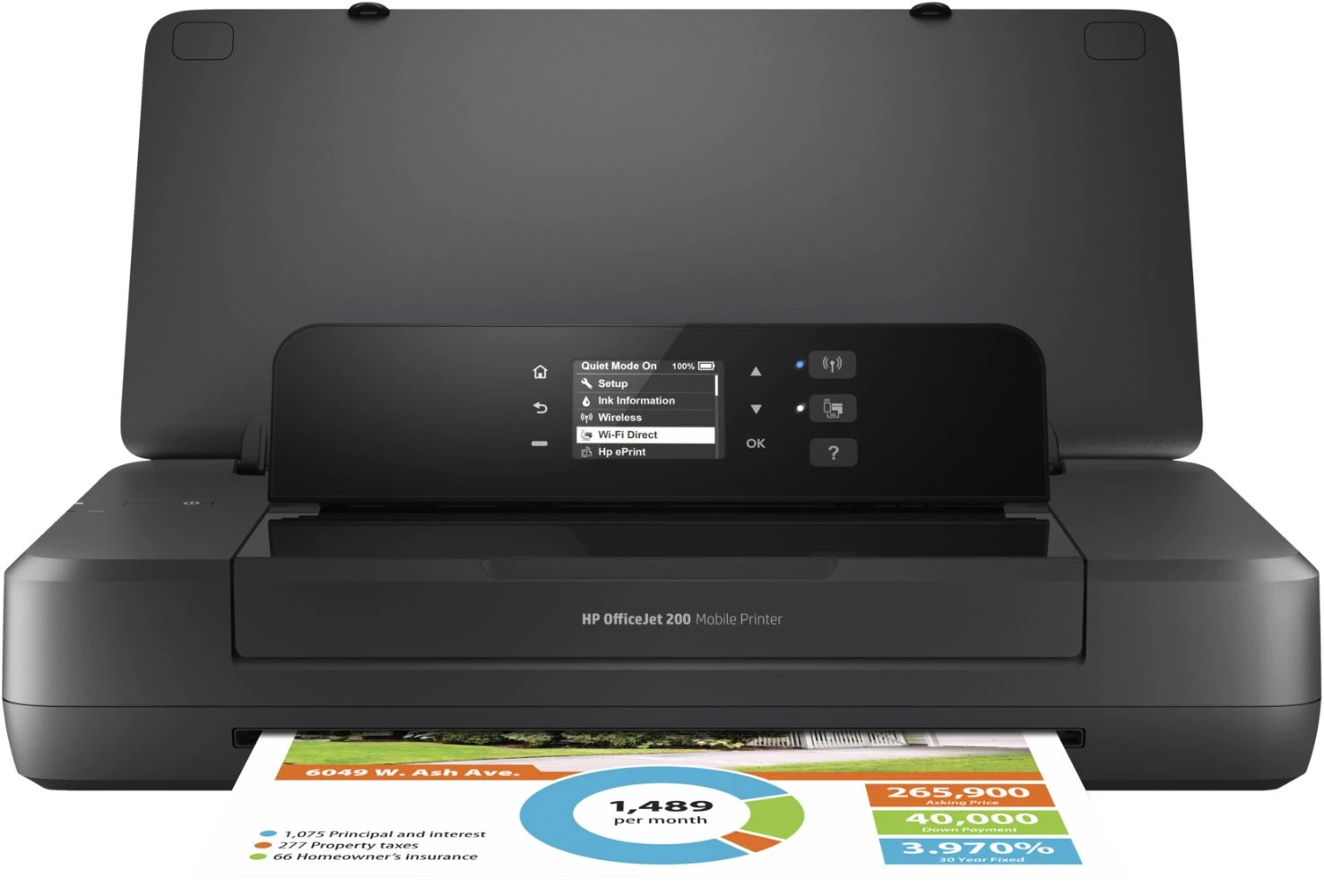 HP OfficeJet 200 Mobile Wireless Portable Color Inkjet Printer
