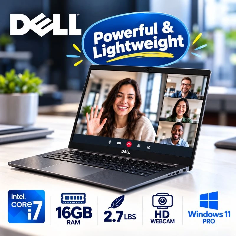 Dell Latitude 7410 10th Gen i7 16GB RAM 14" Business Laptop Carbon Fiber