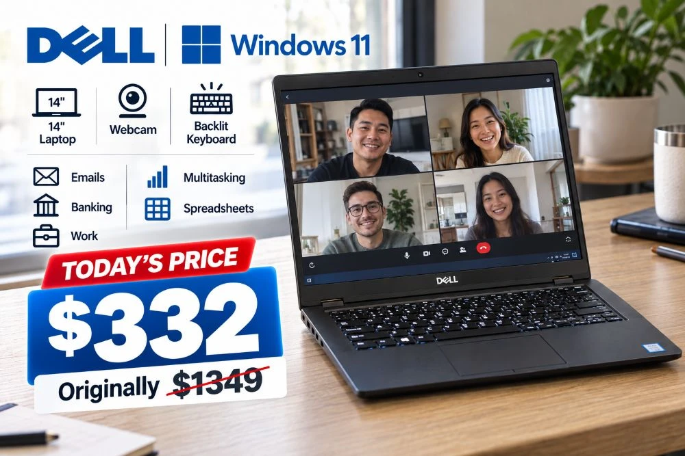 Dell Latitude 5490 i5 Windows 11 Pro 14" Daily Essentials Laptop 256GB SSD