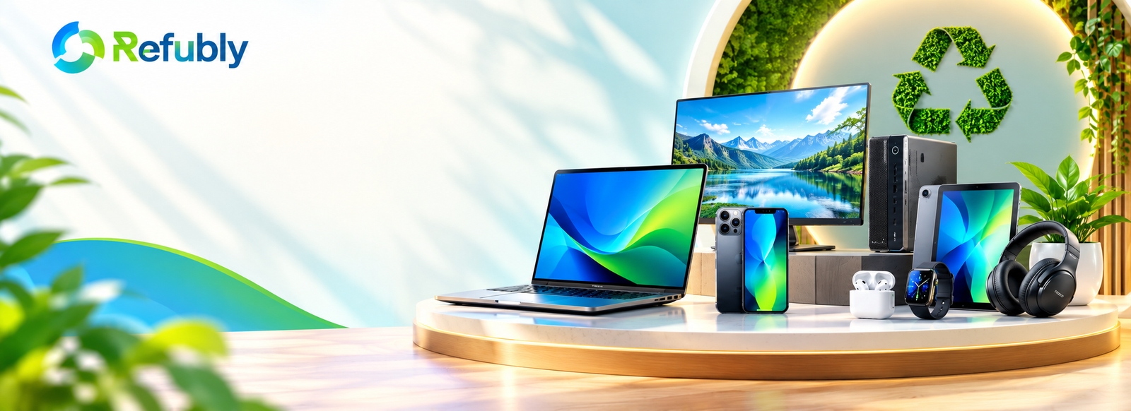 REFURBISHED & REWARDED — Feels Brand New — Shop smarter with discounts on reliable refurbished devices. Quality guaranteed, prices reduced.
