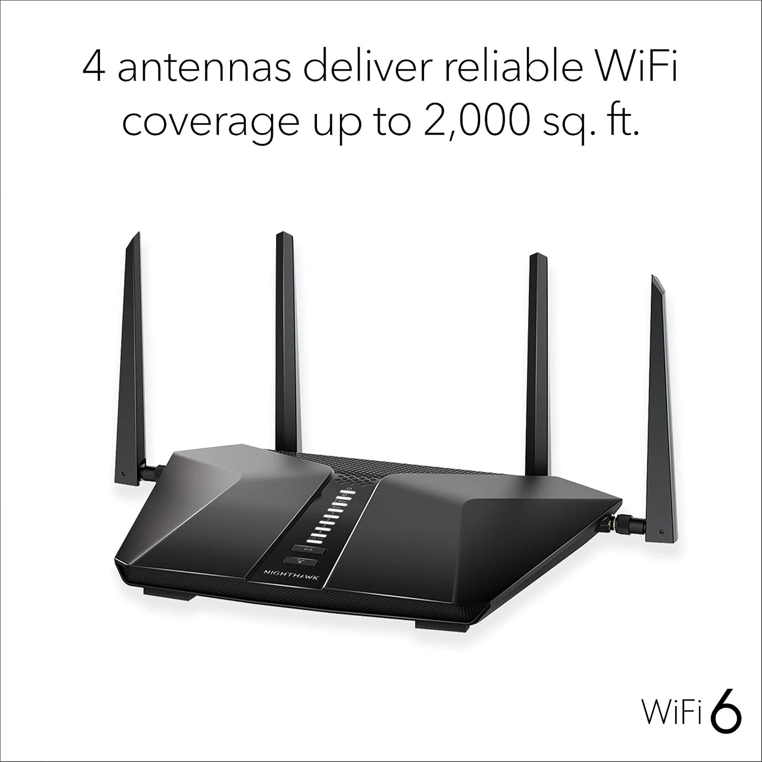 Netgear NETGEAR RAX50-100NAR Nighthawk 6-Stream AX5400 WiFi 6 Router, Black (Renewed)