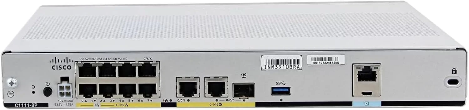 Cisco C1111-8P 1100 Series 8-Port Dual WAN Ethernet Integrated Services Router (Renewed)