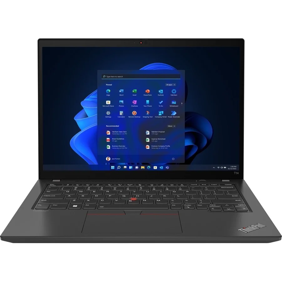 Refurbished (Fair) - Lenovo ThinkPad T14 Gen 3 14" Laptop - Black (Intel i5-1245U / 16 GB RAM / 256 GB SSD / Windows 11 Pro)