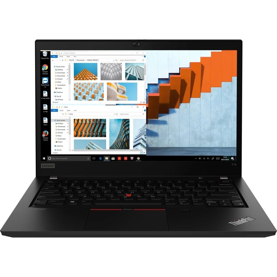 Refurbished (Fair) - Lenovo ThinkPad T14 Gen 1 14" Laptop - Black (Intel i7-10610U / 16 GB RAM / 512 GB SSD / Windows 11 Pro)
