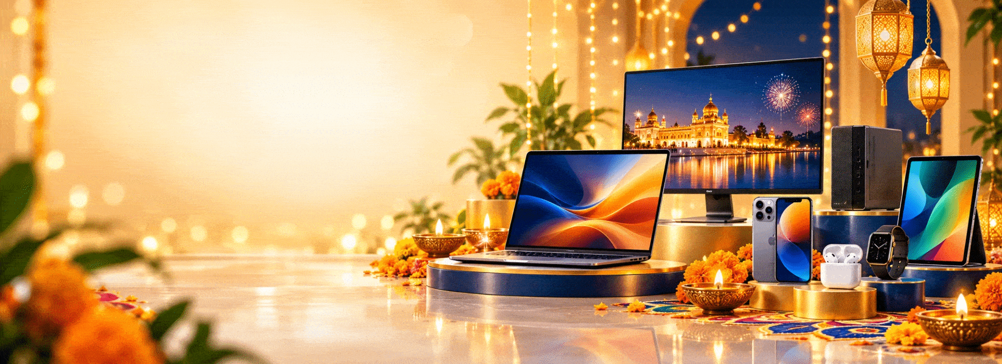 LIGHT UP YOUR DIWALI — Light Up Your Diwali. Upgrade Your Tech. — Premium Refurbished Tech. Exceptional Value.
